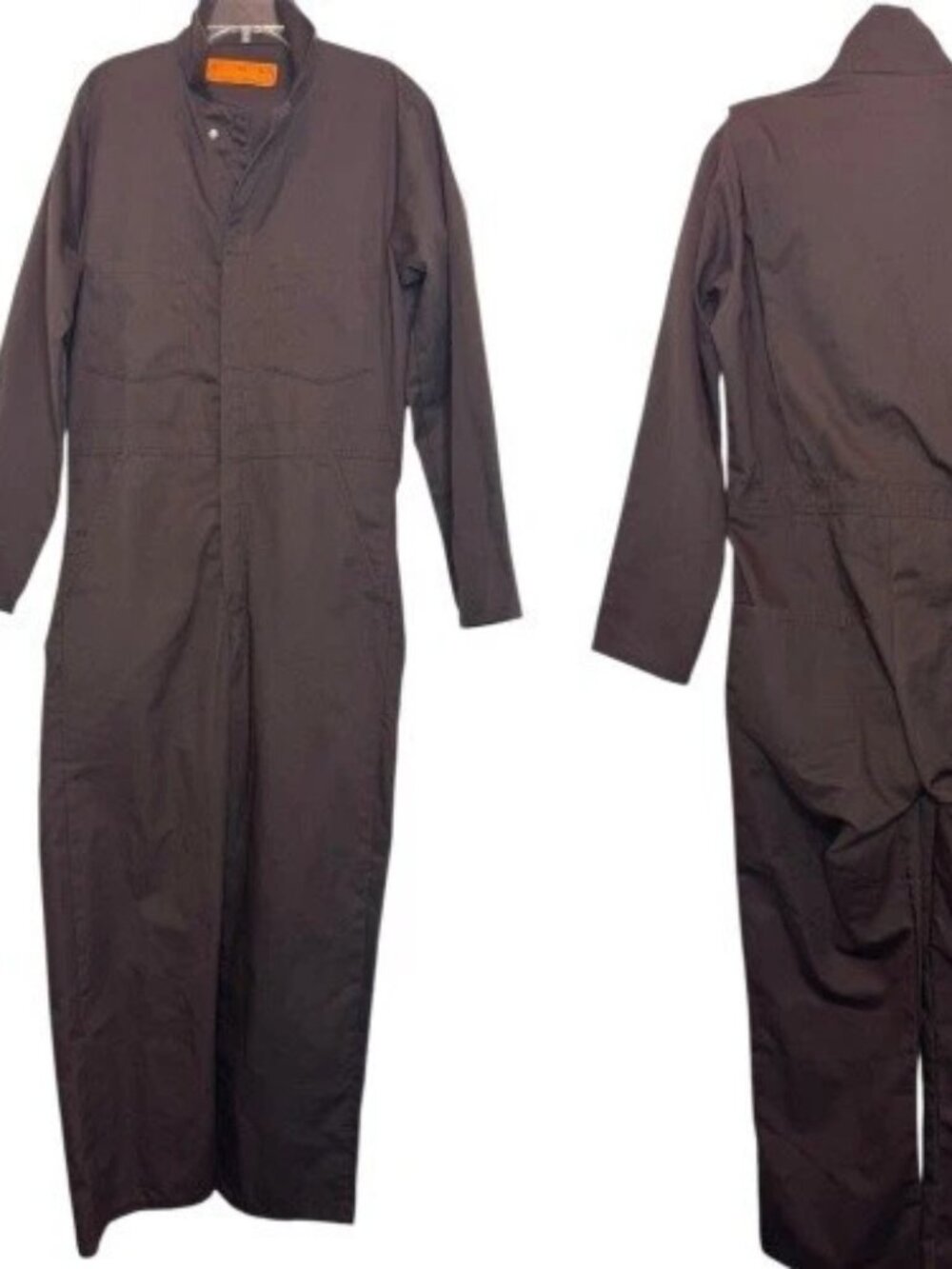 Engineered Work Garments Mens Size 38 Brown Coveralls Work Jumpsuit Uniform USA